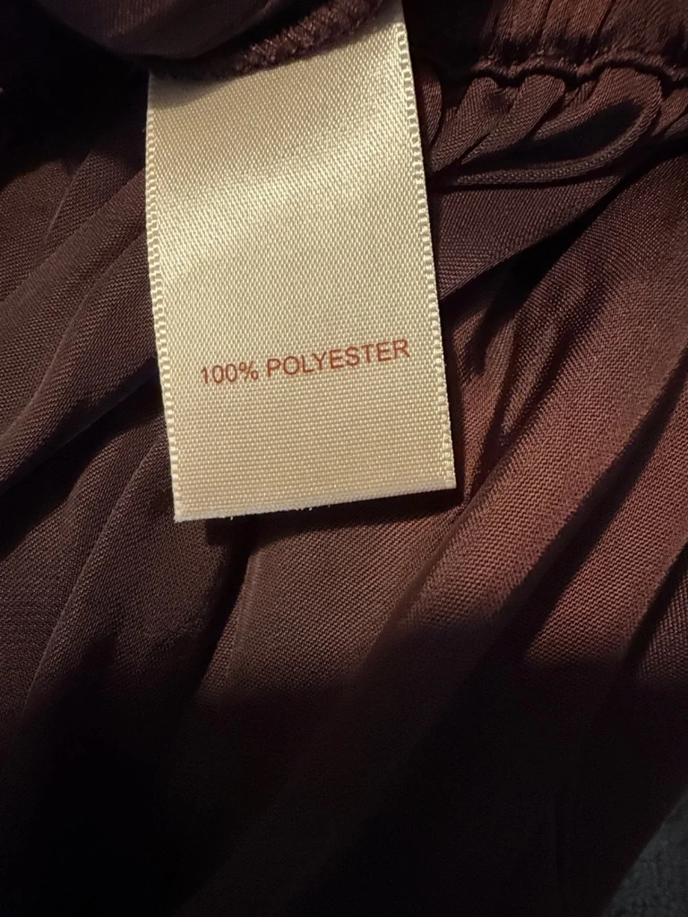 Camila Coelho Wide-Leg Tie Hem Pants in Brown